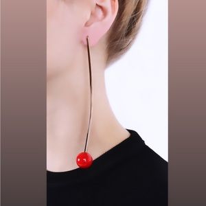 Stella McCartney Brass Earrings with Resin Ball Detail